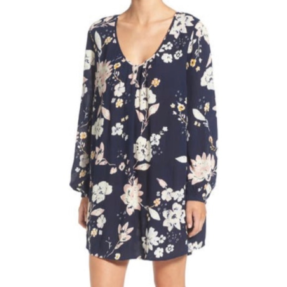 Billabong Long Sleeve Shift Dress